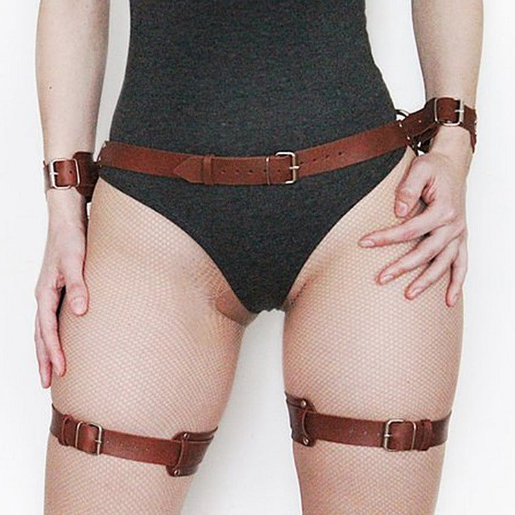 Leather Bracelet Belt Belt One Nightclub Temptation Binding Strap